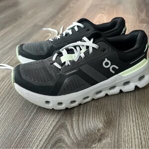 On Running Black and White Athletic Shoes